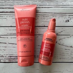 NEW Aveda Nutriplenish Replenishing Overnight Serum & Curl Gelee Full Size Set